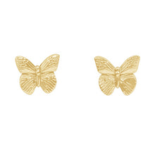 Load image into Gallery viewer, Gold Butterfly Earrings 
