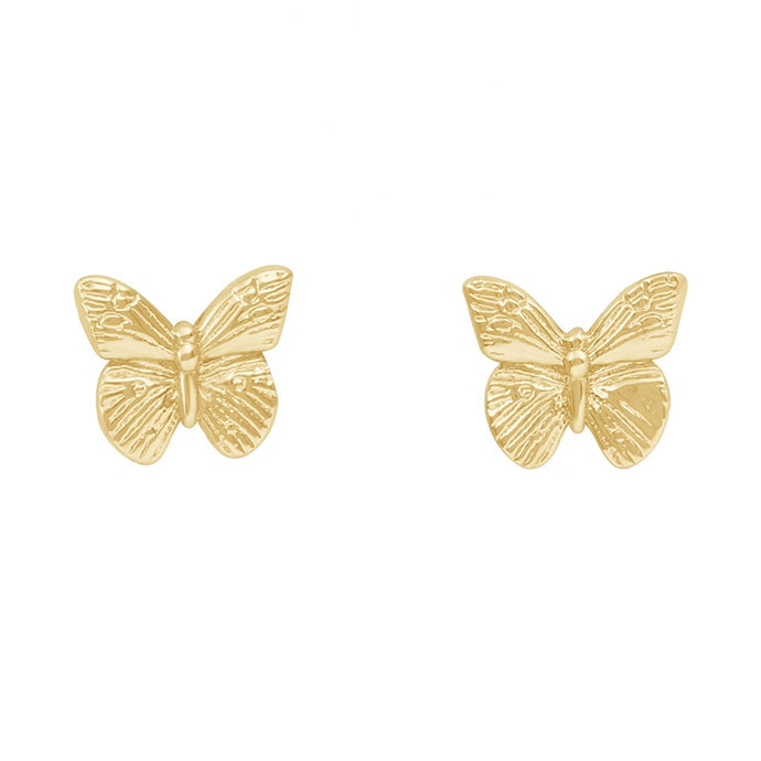 Gold Butterfly Earrings 